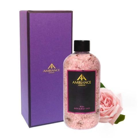 ancienne ambiance luxury rose bath salts giftboxed - luxury rosa bath salts - epsom salts