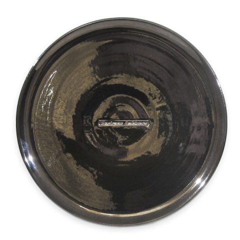 large ceramic candle plate