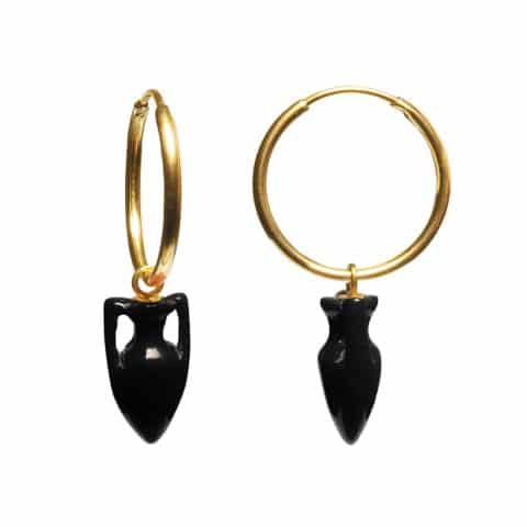 Maximos Onyx Amphora Earrings