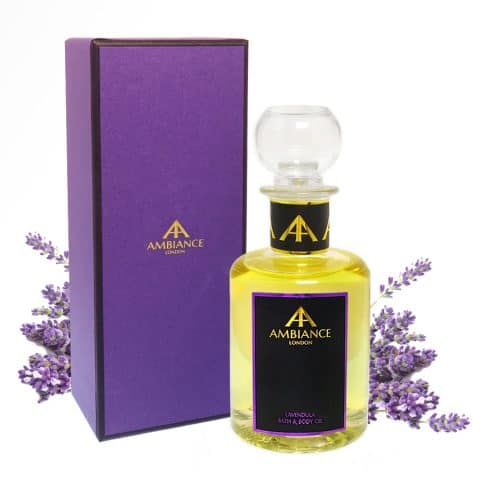 giftboxed lavender bath and body oil - lavender bath oil - lavender body oil - lavendula bath oil ancienne ambiance