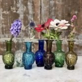 ancienne ambiance - la soufflerie tete glass vase - head glass vase group
