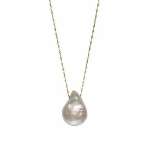 Maximos Zachariadis - baroque pearl pendant necklace - south sea pearl necklace - ancienne ambiance jewellery