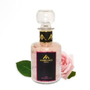 Valentine's Day Gifts - ancienne ambiance luxury rose bath salts in glass bottles - Galentine's Day and Valentine's Day 2021