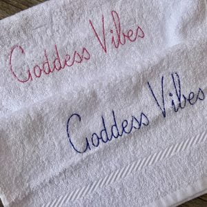 premium cotton face cloth - wash cloth - goddess vibes - ancienne ambiance spa towels - Mother's Day Gifts 2022